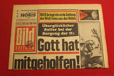 Bild Zeitung 8. November  1963 60. b-day Grubenunglük Lendgede Gott hat geholfen