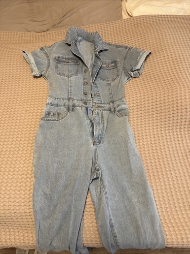 Einteiler jeans jumpsuit - einteiler,