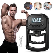 LCD Präzisions Digital Handdynamometer Handgriff Kraftmesser 396Lbs/180Kg DHL