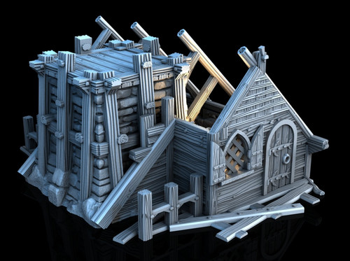 Tabletop terrain ruined - tabletop,