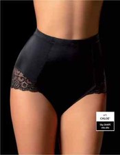 Damen Taillen Slips Miederslip Form-Slip Bauchweg Slip Unterwäsche Schwarz 38-48