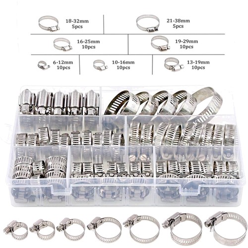 Schlauchschellen set edelstahl - set,