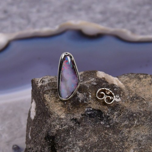 Boulder opal ohrring 925er - boulder, ohrring,
