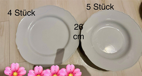 Teller set teilig - 9-teilig, cm