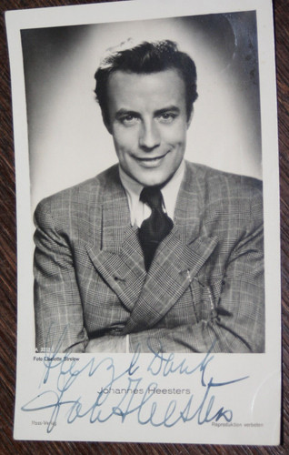 Postkarte johannes heesters - johannes,