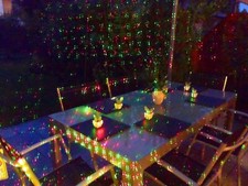 LASER Garten Terrassen Laser Effektlaser LED Wandlicht Sternenhimmel Projector