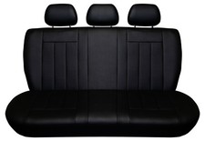 Maßgefertigte Kunstleder Sitzbezüge in Schwarz nur Rückbank für Audi A4 B5 