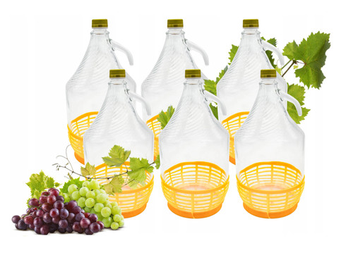 Glasballon gärbehelter - 5l,