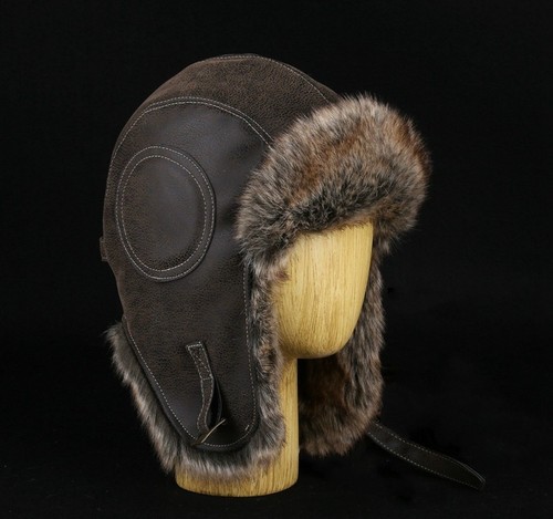 Herren fauxleder pelz - pelz, flieger