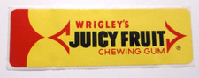 Werbe-Aufkleber Wrigleys Juicy