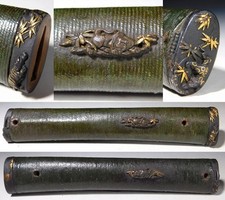 Lange Tsuka mit Tiger Design