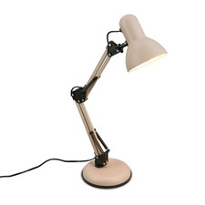 Schreibtischlampe E14 Tischlampe Retro Leselampe Gelenkarmleuchte 53cm Beige