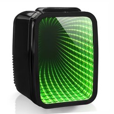 4L Mini Kühlschrank mit 7 Lichtmodi Tragbare Kühlbox Wärmer Tischplatte Gaming Zimmer