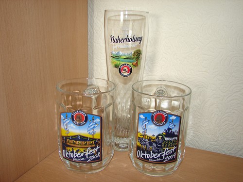 Wneu paulaner bierkrug 5 - 3x,