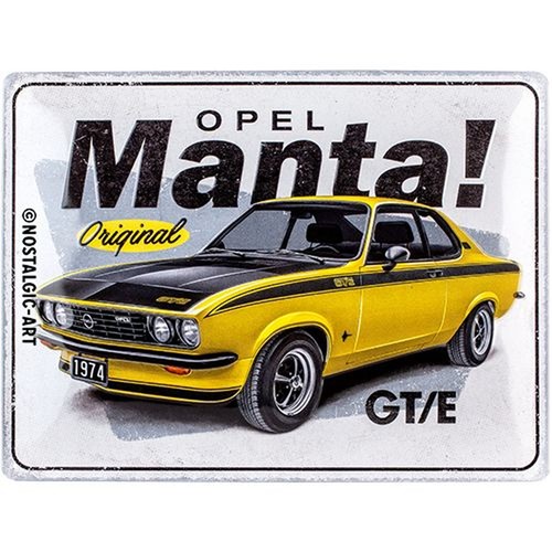 Relief blechschild opel manta - relief-blechschild,