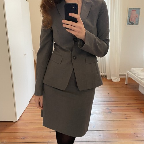 Escada anzug aus - wolle, wool