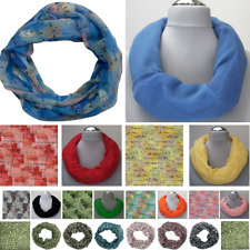 Damen Loop Seide 20% Leicht Weich Rundschal Schlauchschal Tuch Leo Katze uni 231