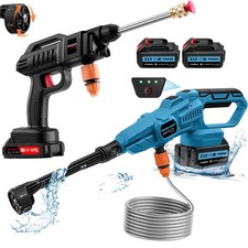 300Bar Akku Hochdruckreiniger +2 Akkus Auto Mobiler Druckreiniger Spritzpistole