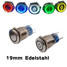 19mm edelstahl drucktaster - edelstahl,
