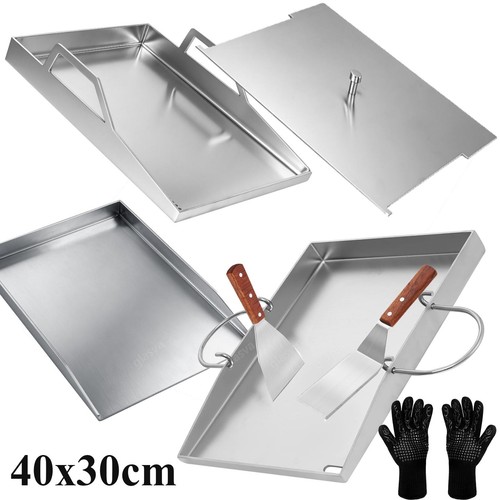 Edelstahl grillplatte set - edelstahl,