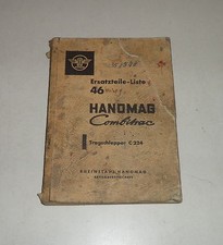 Teilekatalog / Ersatzteilliste Hanomag Tragschlepper Combitrac C224 St. 07/1958