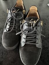 Giuseppe Zanotti Sneaker Schwarz Samtleder- Gr. 38 -wie Neu!