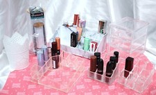 Make Up Organizer 7 Kosmetik Ständer Halter Aufbewahrung Pads Ikea Marmor Lippen