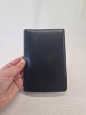 Goldpfeil Brieftasche schwarz Leder Lederbörse Ledermappe modern Ausweishülle