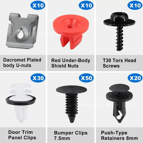 130x unterfahrschutz clips - 130x,