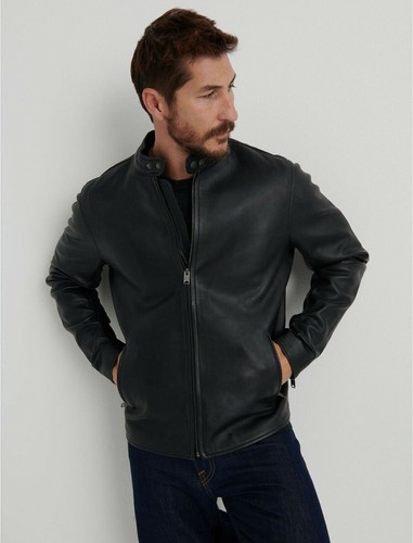 Herren schwarze lederjacke - herren,
