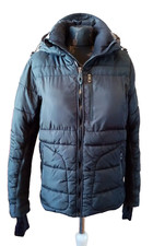 STANGATA, Winterjacke, schwarz, wattiert, Gr. XS, abnehmb. Kapuze