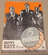 "The Five Pennies" Danny Kaye Bel Geddes Old Danish Vintage Original Movie Pr...