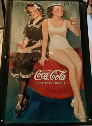 Blechschild coca cola 50th - blechschild,