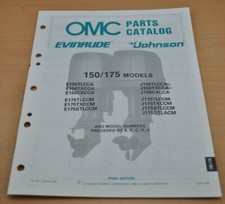 OMC 150 175 Johnson Evinrude  Motor Bootsmotor Ersatzteilliste Parts Catalog 