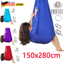 Kinder Therapie Schaukel Hängematte Therapieschaukel 360° Drehend 280x150cm DE