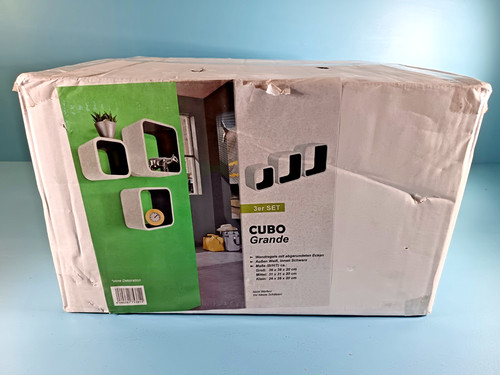 Cubo grande 3er - set, wandregal