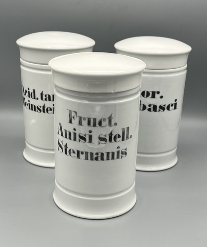 Apotheker gefäße porzelan - 3x,