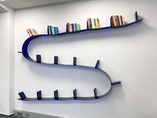 Kartell "Bookworm" Wandregal Blau – Design Ron Arad – Bücherregal, modern 5,20 m
