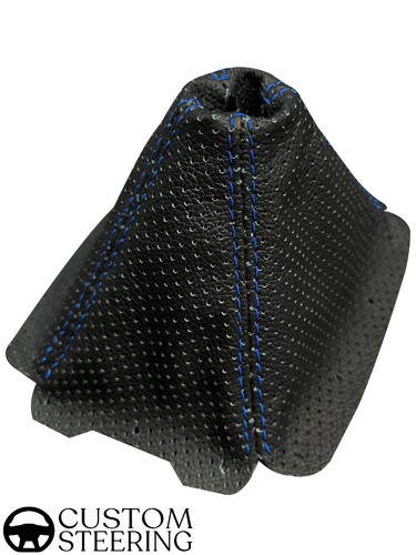 Schwarz perforiert leder - schwarz,