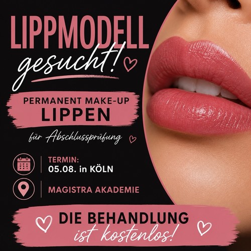 Lippenmodell für permanent - lippenmodell,