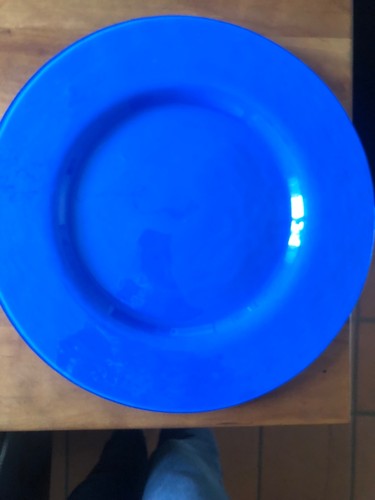 Blaue platzteller von dibbern - platzteller,