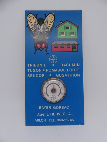 Vintage wandthermometer bayer - vintage,