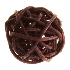 12 Rattankugeln braun, 3 cm -