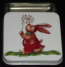 Hase Blume Weißblechdose