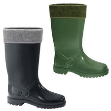 LEMIGO federleichte EVA Gummistiefel gefüttert Regenstiefel Thermostiefel HORSE