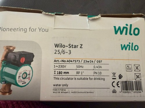 Wilo star z25 180mm - star,