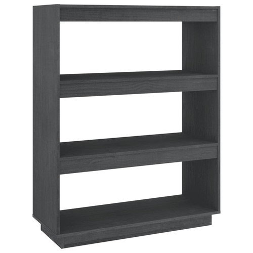 Bücherregal raumteiler grau - /,