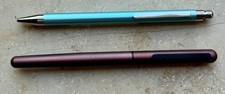 SHOPRETOURE!  DIPLOMAT vintage Füller in braun + Kugelschreiber in türkies