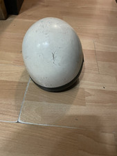 50er Jahre Römer Motorrad Helm Halbschale weiß, zur Dekoration, gebraucht Gr-S/M