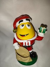M&M 's Spender Dispenser Christmas Weihnachten Weihnachtsmann yellow 16 cm TOP